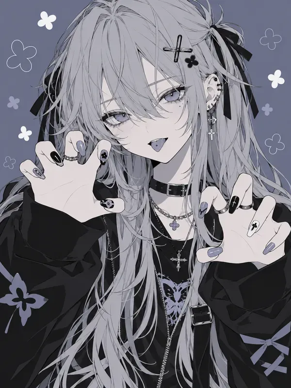 Stylish Flat Anime Girls Kawaii
