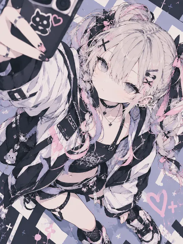 Stylish Flat Anime Girls Kawaii