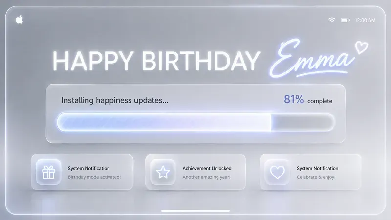Birthday System Interface Generator