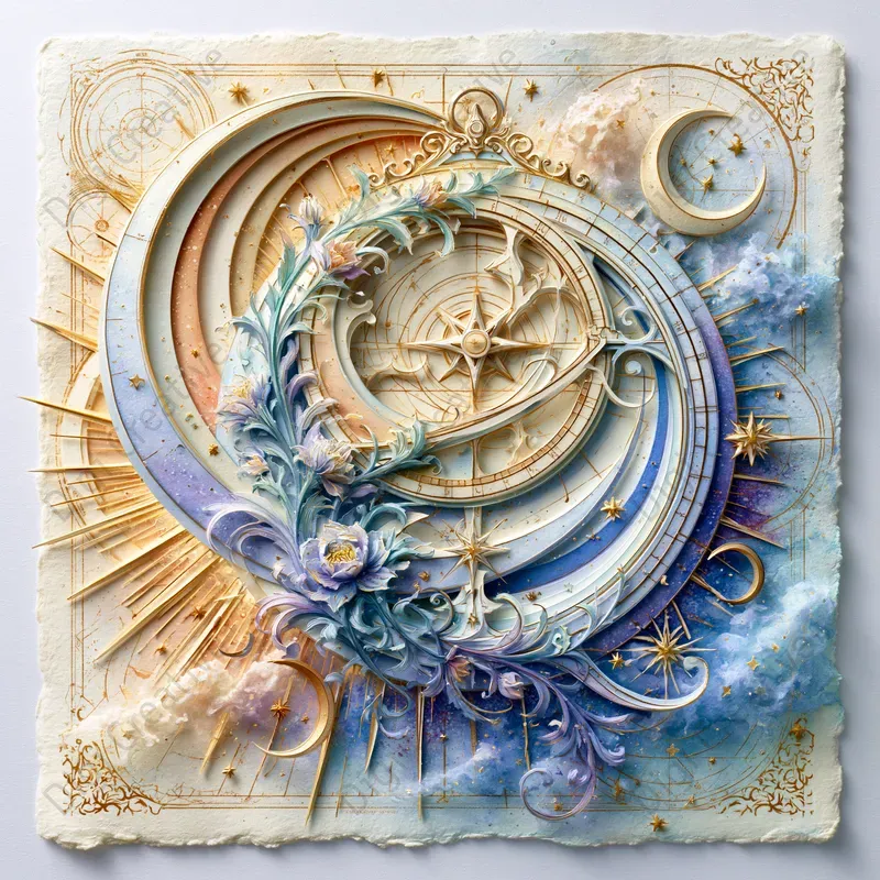 Whimsical Celestial Paper Art