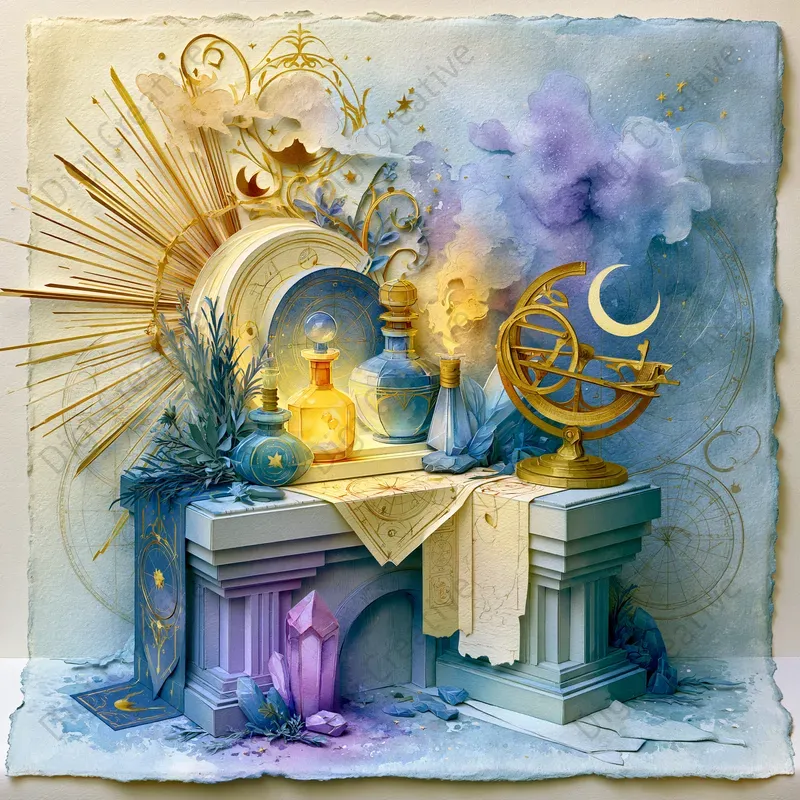 Whimsical Celestial Paper Art