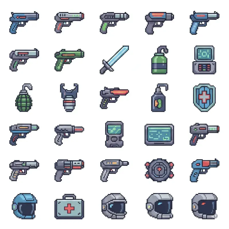 2D Pixel Art Game Dev Sprite Assets