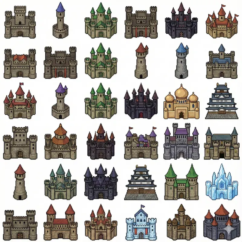 2D Pixel Art Game Dev Sprite Assets