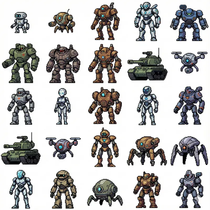2D Pixel Art Game Dev Sprite Assets