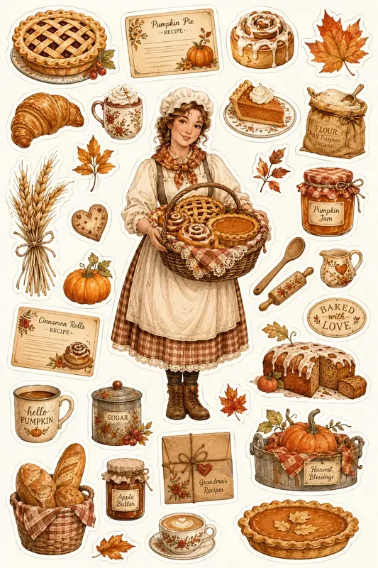 Cozy Autumn Sticker Sheets