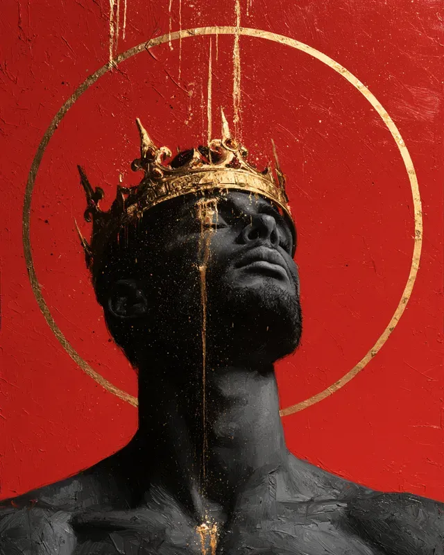 Insurgent Crimson Wax Art
