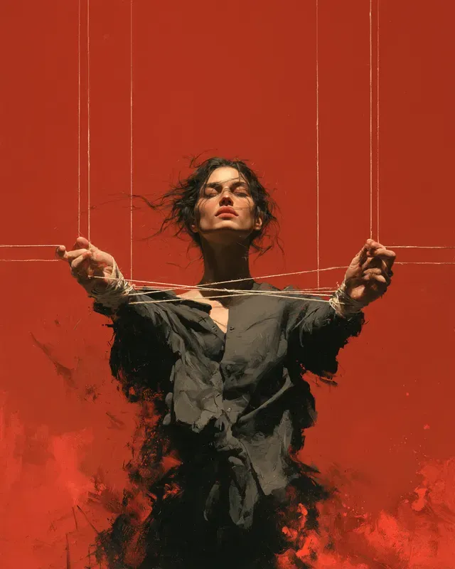 Insurgent Crimson Wax Art