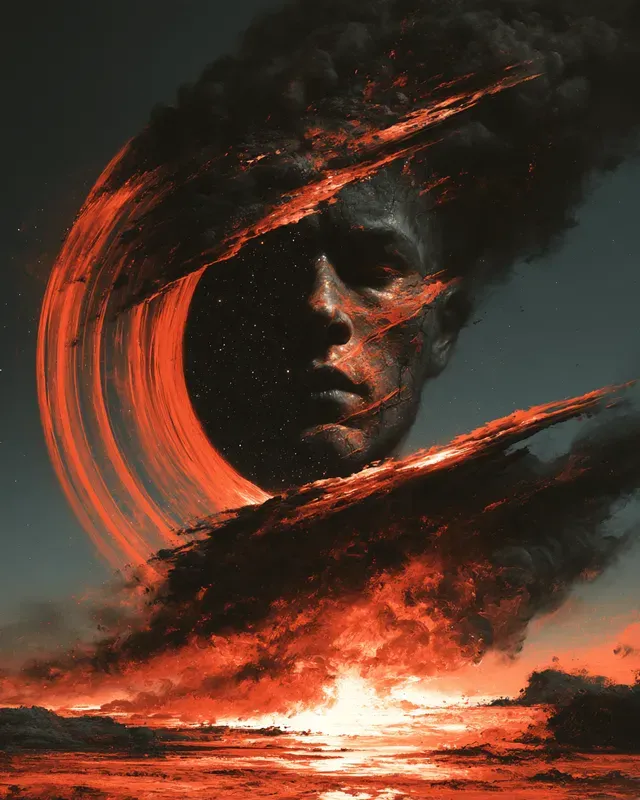 Insurgent Crimson Wax Art