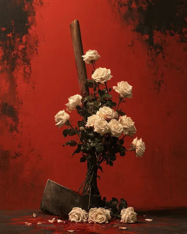 Insurgent Crimson Wax Art