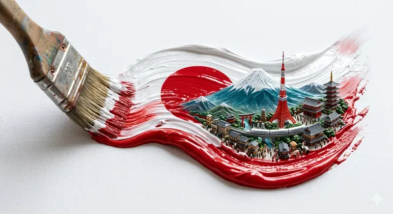 Paintbrush Flag Landmark Art