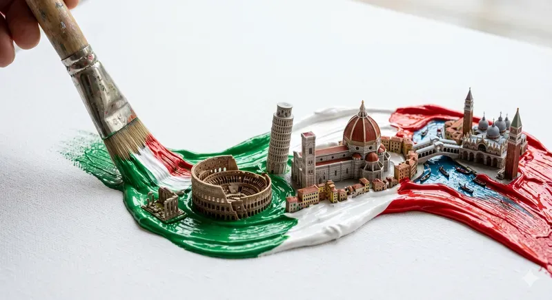 Paintbrush Flag Landmark Art