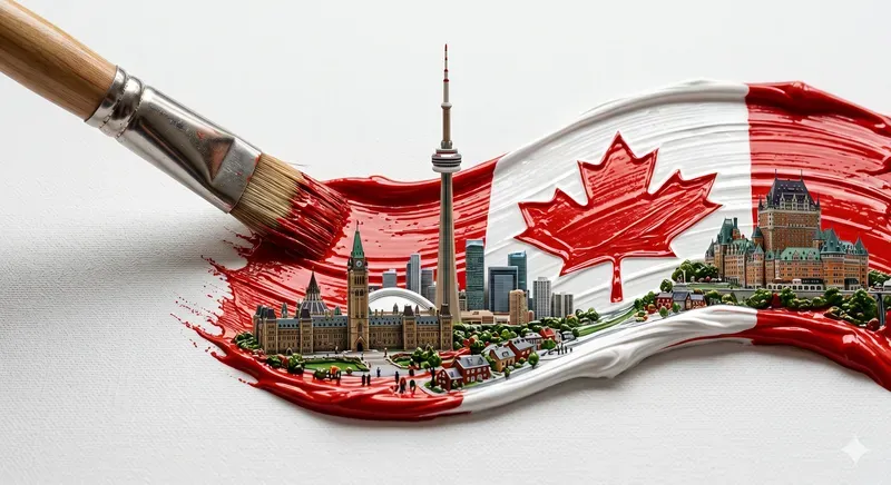 Paintbrush Flag Landmark Art