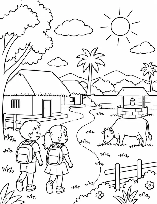 Coloring Book Page Generator