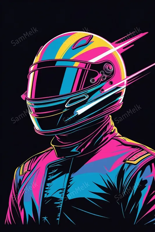 Neon Pop Art Cyberpunk Portraits