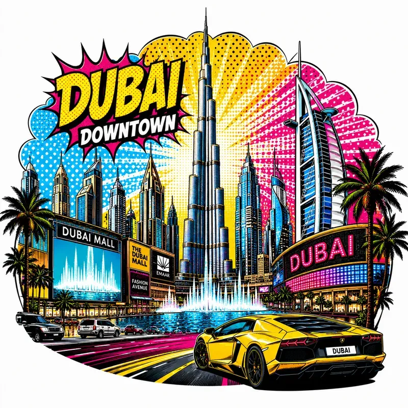 Pop Art City Skyline Painting Creators