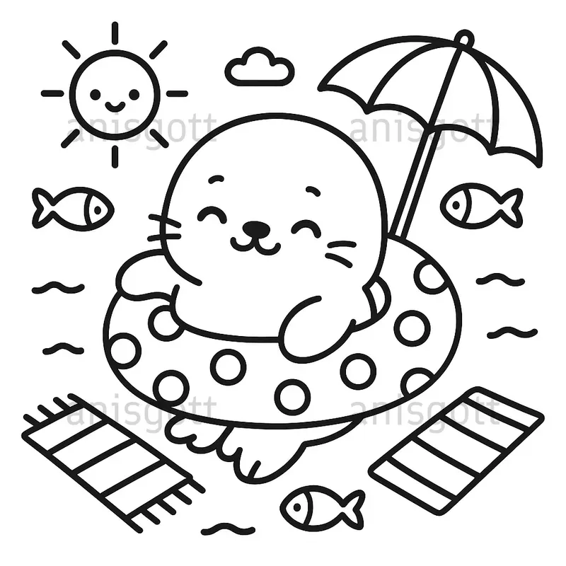 Kdp Cute Summer Nursery Coloring Pages