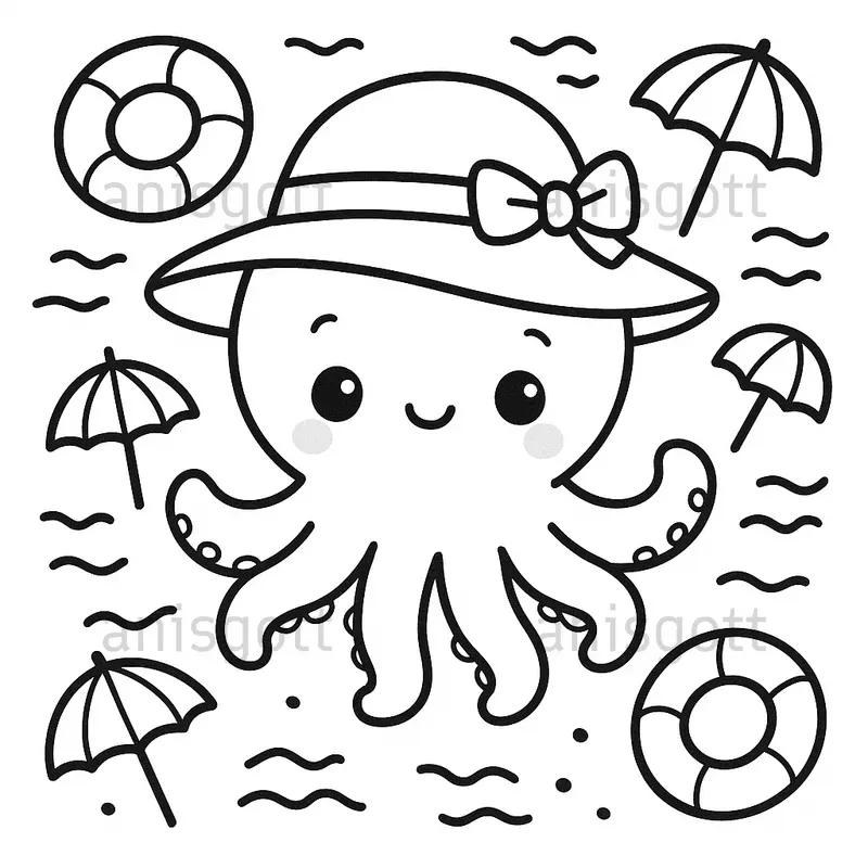 Kdp Cute Summer Nursery Coloring Pages