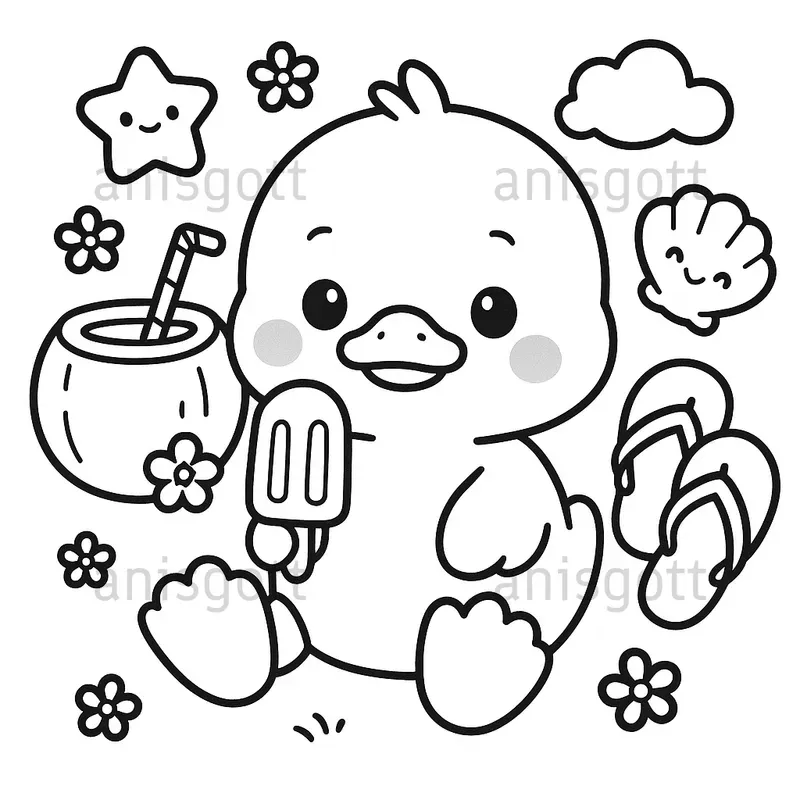 Kdp Cute Summer Nursery Coloring Pages