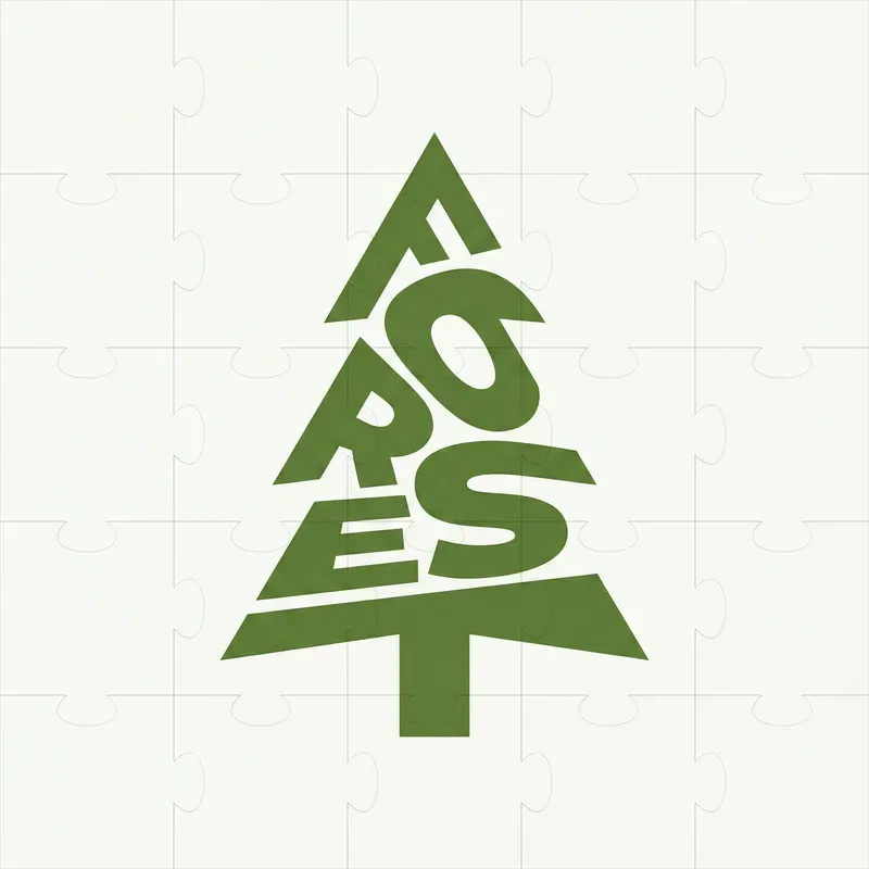 Typographic Shape Logo Designs