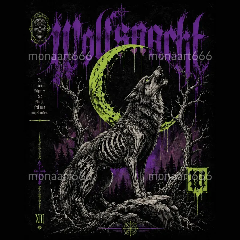 Dark Vintage Streetwear Graphic Prints