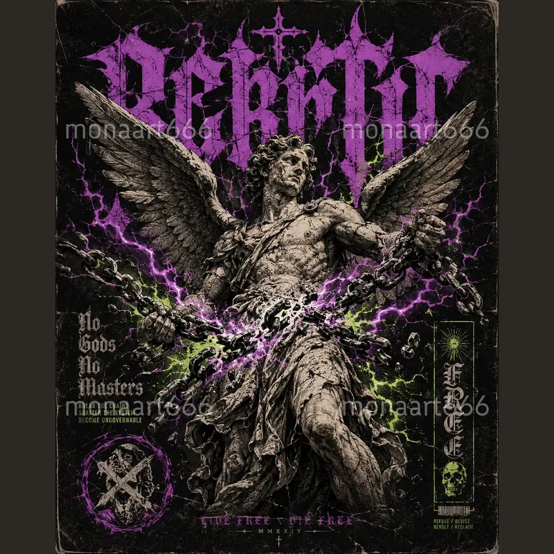 Dark Vintage Streetwear Graphic Prints