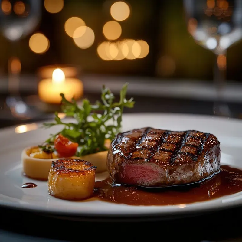 Food Presentations Of Gourmet Main Courses