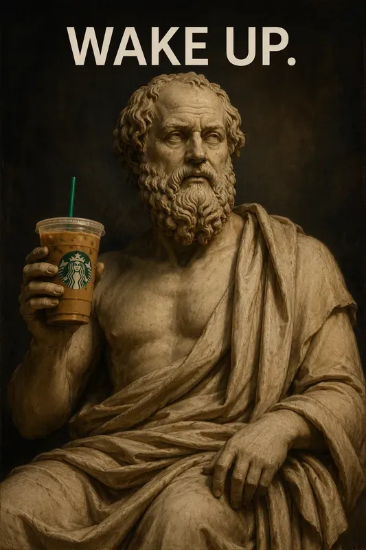 Surreal Classical Art Typography Posters