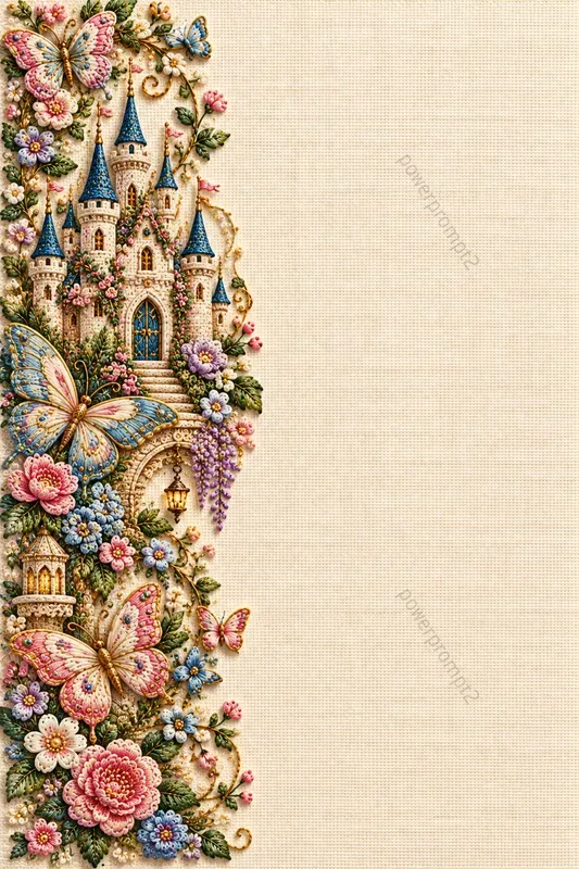 Vibrant Embroidered Stationery