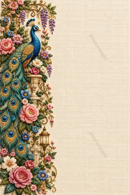 Vibrant Embroidered Stationery