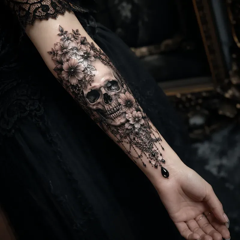 Ultrarealistic 3D Gothic Tattoo Designs
