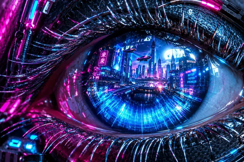 Surreal Macro Eye Reflections