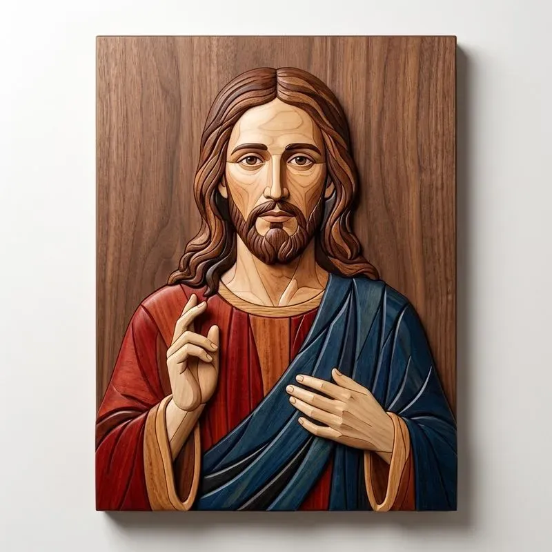Photos To Wooden Intarsia Artworks