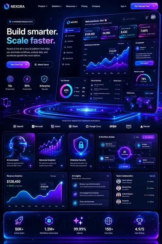 Premium Saas UI Landings