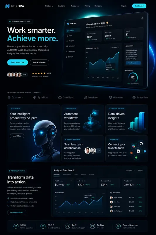Premium Saas UI Landings