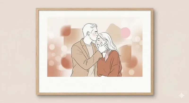 Romantic Couple Art Print Studios