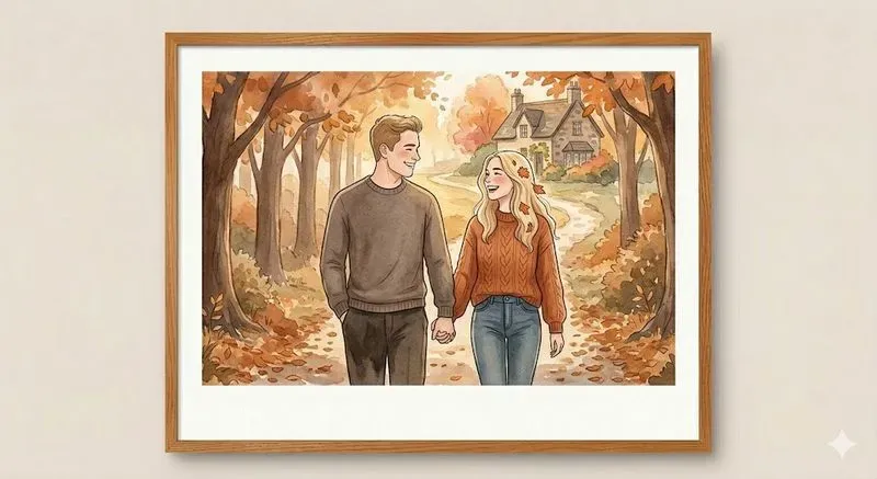 Romantic Couple Art Print Studios