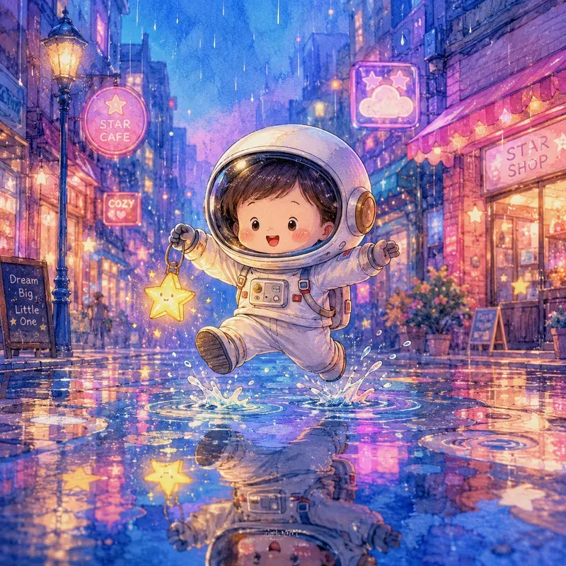 Whimsical Rainy Chibi Art Packs