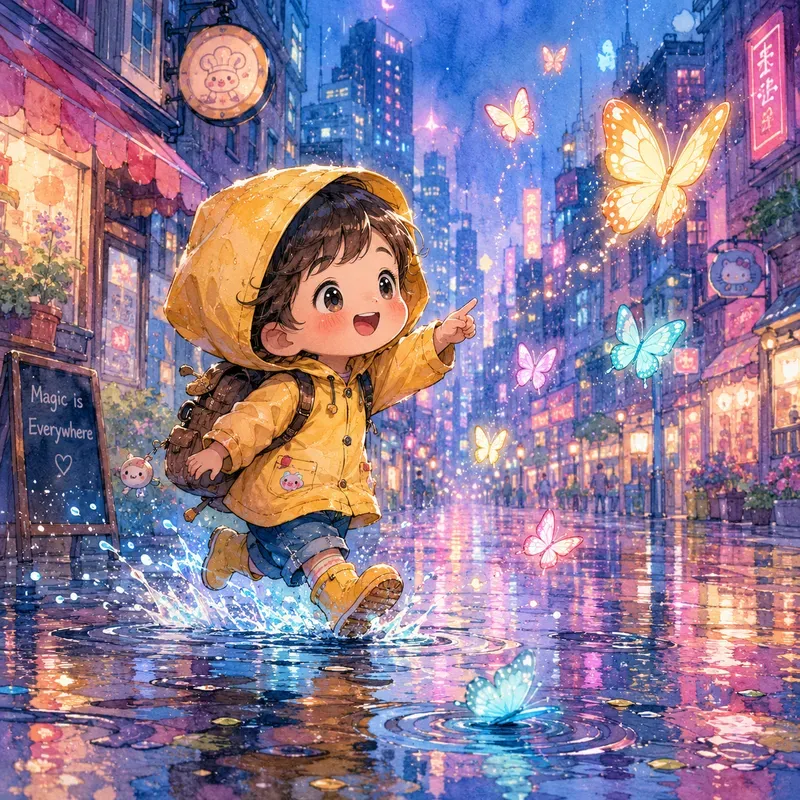 Whimsical Rainy Chibi Art Packs