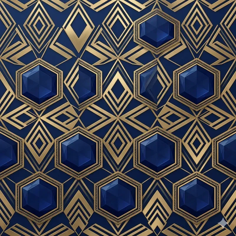 Luxury Art Deco Seamless Vector Patterns