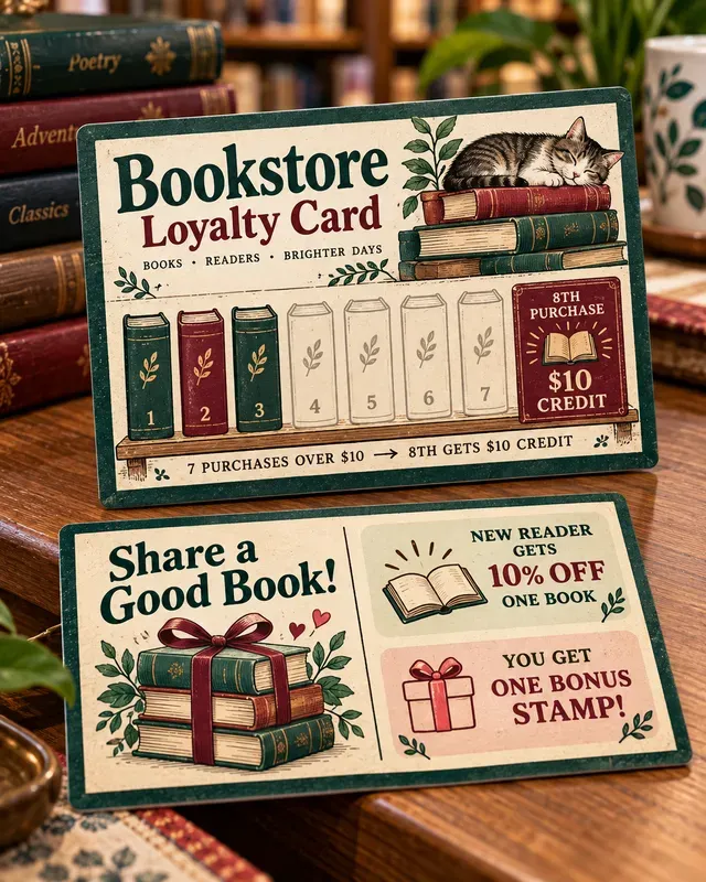 Loyalty Stamp Card Referral Coupons