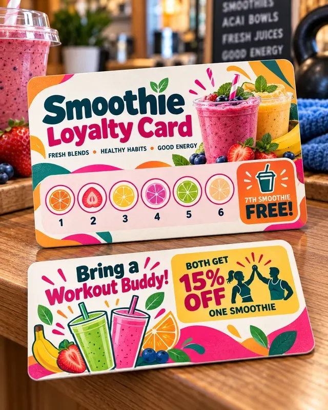 Loyalty Stamp Card Referral Coupons