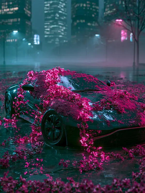 Cyberpunk Floral Dreamcore Night Packs