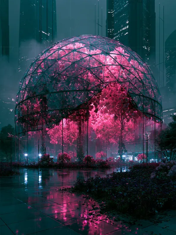 Cyberpunk Floral Dreamcore Night Packs