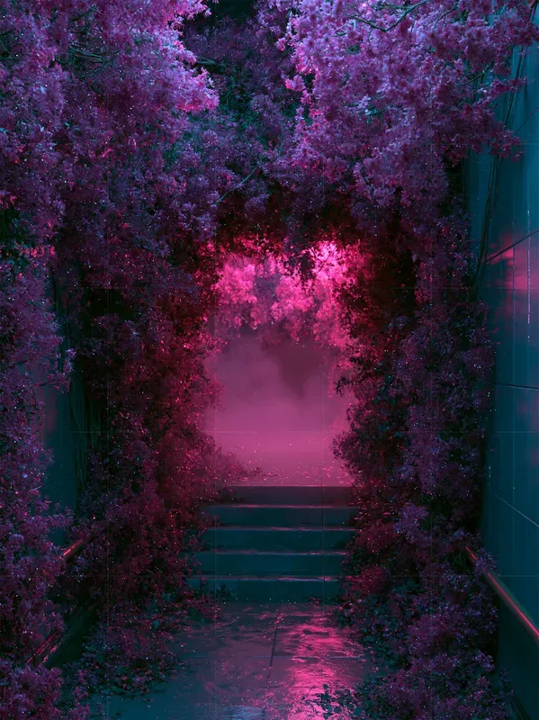 Cyberpunk Floral Dreamcore Night Packs