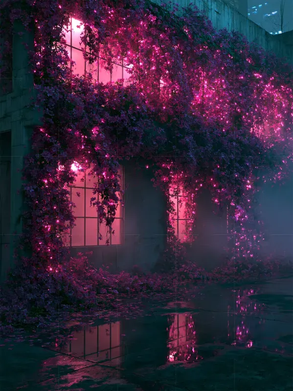 Cyberpunk Floral Dreamcore Night Packs