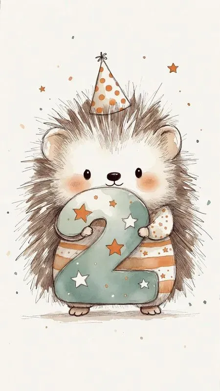 Cute Birthday Animal Clipart