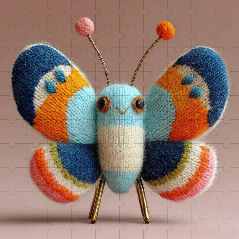 Knit Wool Felted Kawaii Plushes