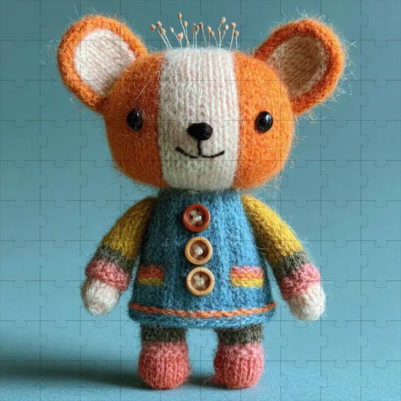 Knit Wool Felted Kawaii Plushes