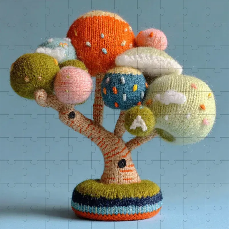 Knit Wool Felted Kawaii Plushes