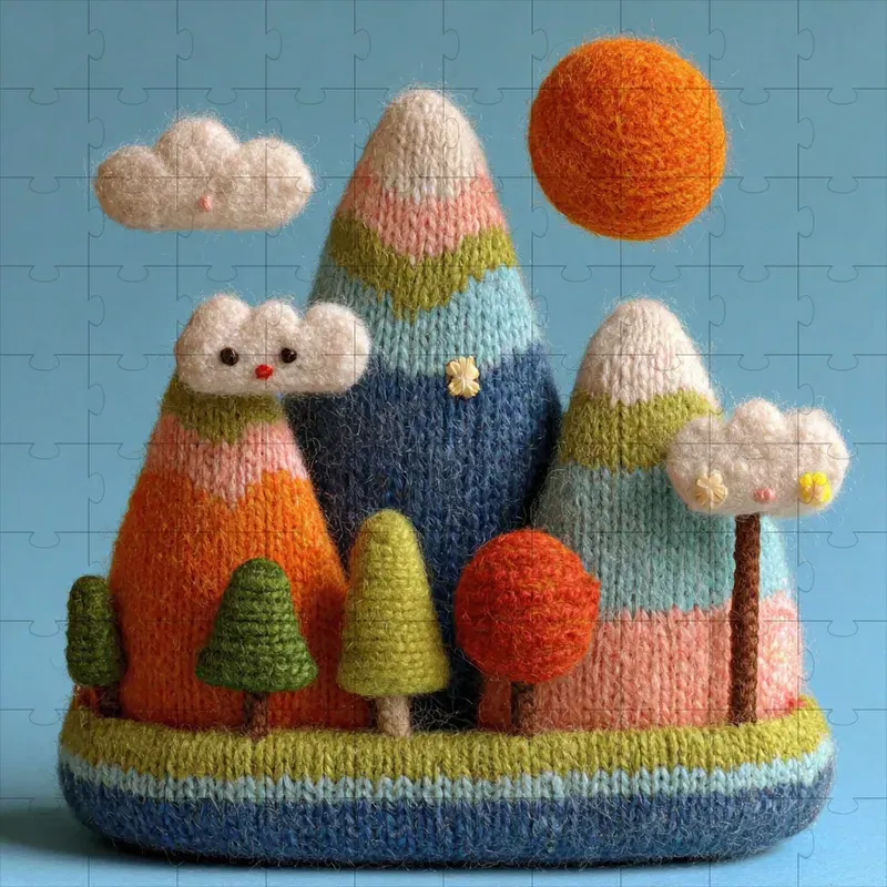 Knit Wool Felted Kawaii Plushes